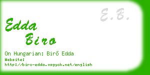 edda biro business card